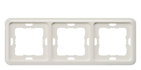 5TG1813 DELTA PROFILE, TITANIUM WHITE TRIPLE FRAME, 80MM 1