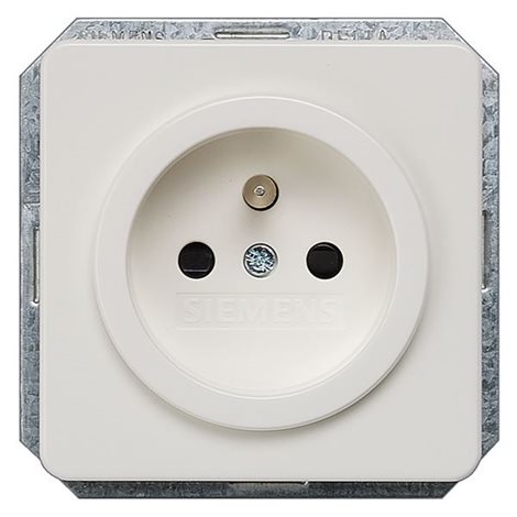 5UB1315 DELTA PROFIL, TITANIUM WHITE SOCKET OUTLET 10/16A 250V 2