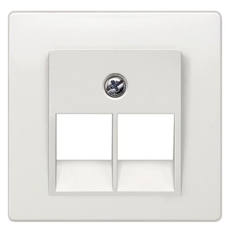 5TG1211 I-SYSTEM, TITANIUM WHITE COVER PLATE UAE OUTLET BOX SUITABLE F. ACKERMANN CAT.3 2  1