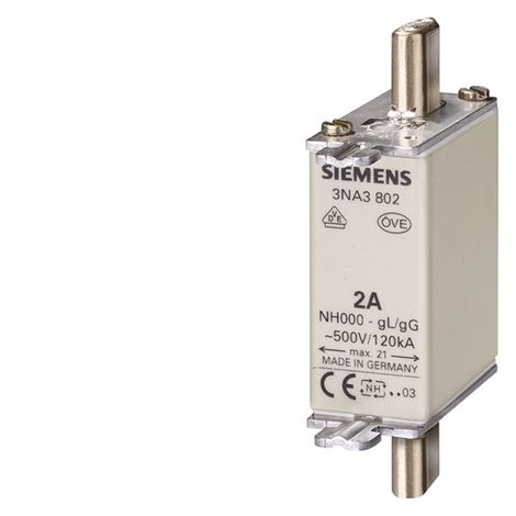 3NA3824 LV HRC FUSE LINK GL/GG WITH NON-INSULATED 1
