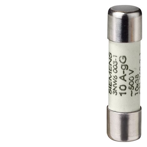 3NW6012-1 CYLINDRICAL FUSE GG ACC. TO FRENCH STANDARD (NFC) WITHOUT INDICATOR SIZE 10X38MM 1
