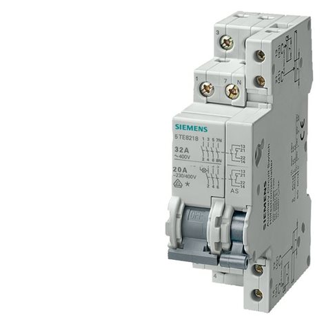 5TE8118 SWITCH, D=70MM 20A 3NC+N W. AUXILIARY.CURRENT SWITCH 1NC/1NO 1