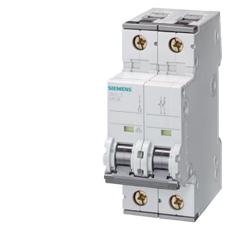5SY7202-7 CIRCUIT BREAKER 400V 15KA, 2-POLE, C, 2A, D=70MM 1