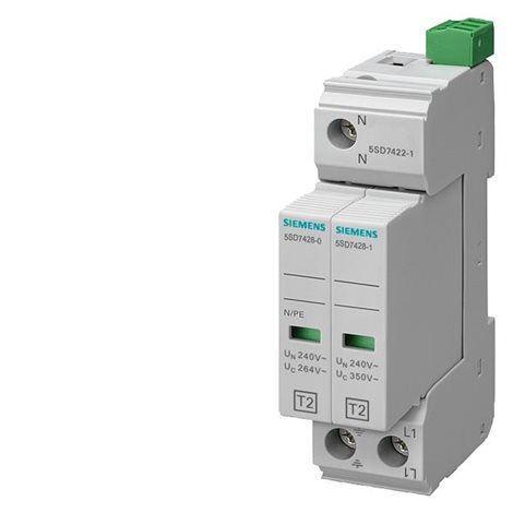 5SD7422-1 SURGE ARRESTER TYPE 2 REQUIREMENT CATEGORY C, UC 350V 1