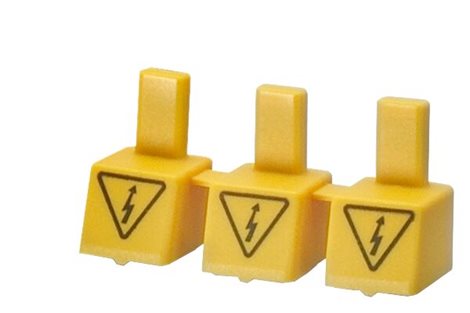 5ST3666-1HG TOUCH PROTECTION FOR UNUSED PINS YELLOW FOR BUSBAR UL 489,480Y/277V 1