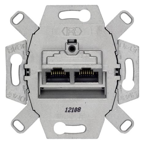 5TG2026-2 DELTA OUTLET BOX UNIVERSAL-ANSCHLUSS-EINHEIT 2 X 8 POLE RJ45 CAT6 E COMPACT 1