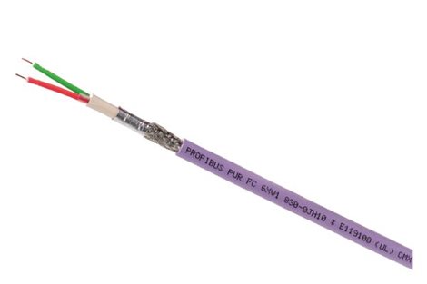 6XV1831-2K SIMATIC NET, PB FC FLEXIBLE CABLE GP, 2-WIRE, SHIELDED, SPEC. DESIGN FOR RAPID  1
