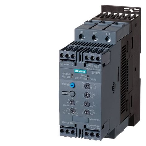 3RW4038-1BB14 SIRIUS SOFT STARTER, S2, 72A, 37KW/400V, 40 DEGR., AC 200-480V 1