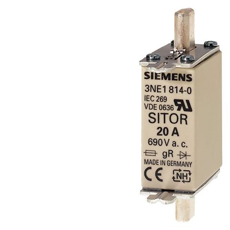3NE1815-0 SITOR FUSE-LINK UTILIZ. CATEGORY GS, DIN 43620 25A , AC 690 V ,(SIZE 000) 1
