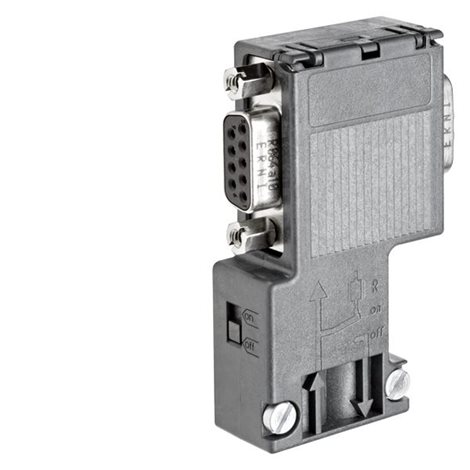 6ES7972-0BB12-0XA0 SIMATIC DP, Connection plug for PROFIBUS up to 12 Mbit/s 90° cable outl 1