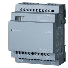 6ED1055-1NB10-0BA2 LOGO! DM16 24R, EXP. MODULE, PU/I/O: 24V DC/24V DC/RELAY