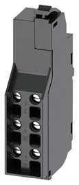 3VA9988-0AA11 Pomocný spínač 1x CO, Ue AC 600 V / DC 250 V, Ith 10 A, šířka 14 mm, pro 3VA