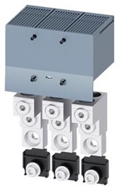 3VA9403-0JJ23 Blok. svorka Cu/Al 2x(70÷300)+ kryt 3 ks pro 3VA13 3VA14 3VA23 3VA24 do 630A
