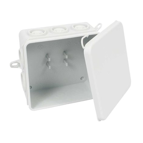 8130_KA KRABICE S KRYTÍM IP 54 SVĚTLE ŠEDÁ/RAL 7035 1