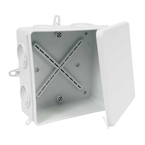 8135_KA KRABICE S KRYTÍM IP 54 SVĚTLE ŠEDÁ/RAL 7035 1