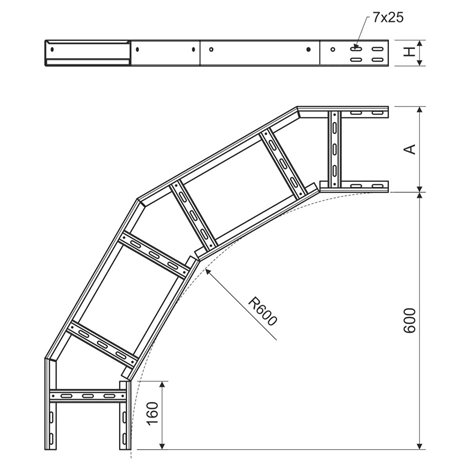 KLOBH 60X200_S OBLOUK HORIZONTÁLNÍ POZINKOVÁNO SENDZIMIR 3