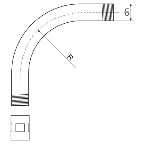 6142 ZN_F KOLENO PRO OCEL.TR. - F ŽÁROVÝ ZINEK 2