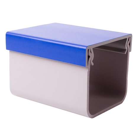KOPOKAN 4_CD KANÁL ZEMNÍ 200X125 ŠEDÉ TĚLO/MODRÉ VÍKO 1