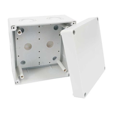 KSK 125_KA KRABICE S KRYTÍM IP 66 SVĚTLE ŠEDÁ/RAL 7035 1