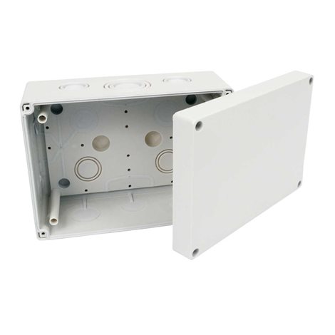 KSK 175_KA KRABICE S KRYTÍM IP 66 SVĚTLE ŠEDÁ/RAL 7035 1