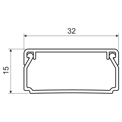 LHD 32X15_HD LIŠTA HRANATÁ SUPERBÍLÁ/RAL 9003/KARTON 2