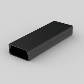LHD 40X20_FD LIŠTA HRANATÁ ČERNÁ
