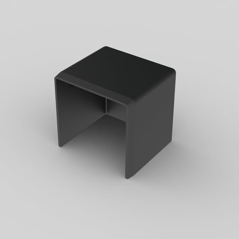 8641_FB KRYT KONCOVÝ LHD 40X40 ČERNÁ