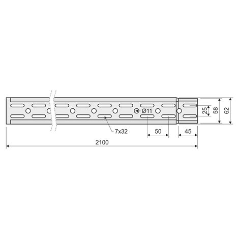 NKZI 50X62X0.70_S ŽLAB KABEL. S INT.SPOJKOU POZINKOVÁNO SENDZIMIR 3