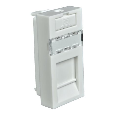 QD 45X22.5-HOLDER_HB KRYTKA KEYSTONE MODULU BÍLÁ