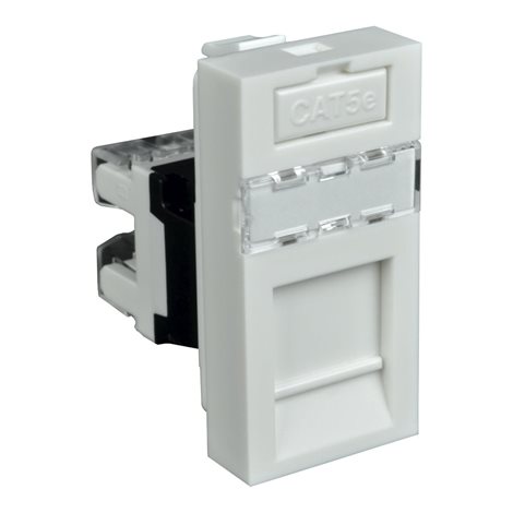 QD 45X22.5-RJ-45_HB ZÁSUVKA DAT.S KONC. RJ-45 BÍLÁ