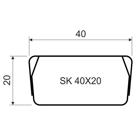 SK 40X20_S KANÁL STÍNÍCÍ POZINKOVÁNO SENDZIMIR 2