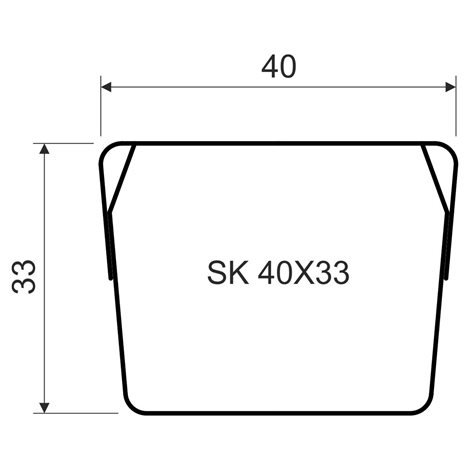 SK 40X33_S KANÁL STÍNÍCÍ POZINKOVÁNO SENDZIMIR 2