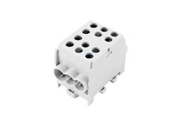 Svorkovnice rozbočovací HLAK 35-1/4 M2 GR, 125A, 1pól., AL/CU, IP20, šedá, na DIN /2080178