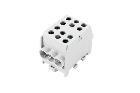 Svorkovnice rozbočovací HLAK 35-1/4 M2 GR, 125A, 1pól., AL/CU, IP20, šedá, na DIN /2080178