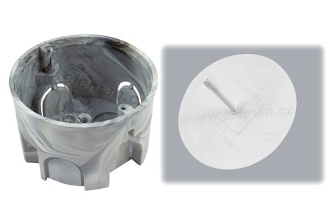 Krabice univerzální + víčko Sada 2 (UK1 SZH + VUK1) - průměr 68mm