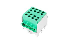 Svorkovnice rozbočovací HLAK 35-1/6 M2 GN, 125A, 1pól., AL/CU, IP20, zelená,na DIN/2080185