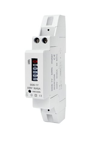 DDS-1Y-18M - Elektroměr, 1f.1s. 5/45A, mechan., neověřený