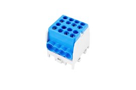 Svorkovnice rozbočovací HLAK 25 1/6 M2, 100A, 1pól., AL/CU, IP20, modrá, na DIN /2080174