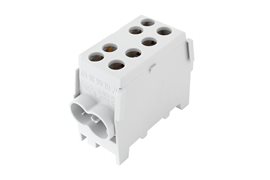 Svorkovnice rozbočovací HLAK 35 1/2 M2, 100A, 1pól., AL/CU, IP20, šedá, na DIN /2080155