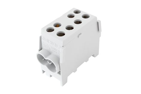 Svorkovnice rozbočovací HLAK 35 1/2 M2, 100A, 1pól., AL/CU, IP20, šedá, na DIN /2080155