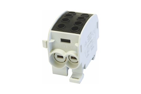 Svorkovnice rozbočovací HLAK 70//1 C L SW, 160A, 1pól., CU, IP20, černá, na DIN 1