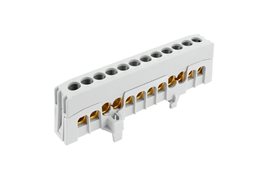 Můstek A 12-F2 (svorkovnice 12x16mm2), krytý IP20, šedý, 63A, na DIN /2020271