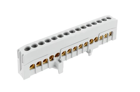 Můstek A 15-F2 (svorkovnice 15x16mm2), krytý IP20, šedý, 63A, na DIN /2020274