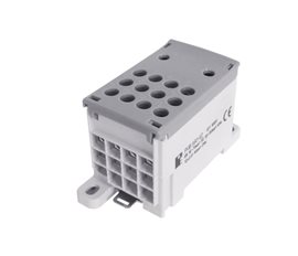 Blok pro rozdělení fází PVB 160-12, 1pól., AL/CU, 160A, 1000V, šedý, na DIN