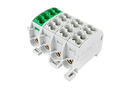 HLAK 25//4 C 3LPE Svorkovnice rozbočovací 152A, 4pól., CU, IP20, 3xŠ/Z, na DIN