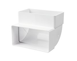 5252 vzduchov.plast.-koleno 90°ploché vertikální 55x110