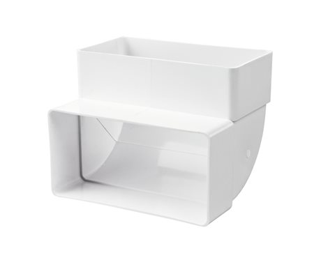 5252 vzduchov.plast.-koleno 90°ploché vertikální 55x110