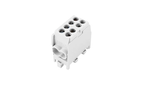 HLAK 25 1/2 M2 Svorkovnice rozbočovací 100A, 1pól., AL/CU, IP20, šedá, na DIN /2080136