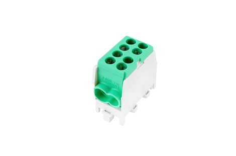 HLAK 25 1/2 M2 Svorkovnice rozbočovací 80A, 1pól., AL/CU, IP20, zelená, na DIN /2080138