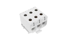 Svorka univerzální UK 50/3x1 A, 160A, 3pól., AL/CU, krytá, šedá, na DIN